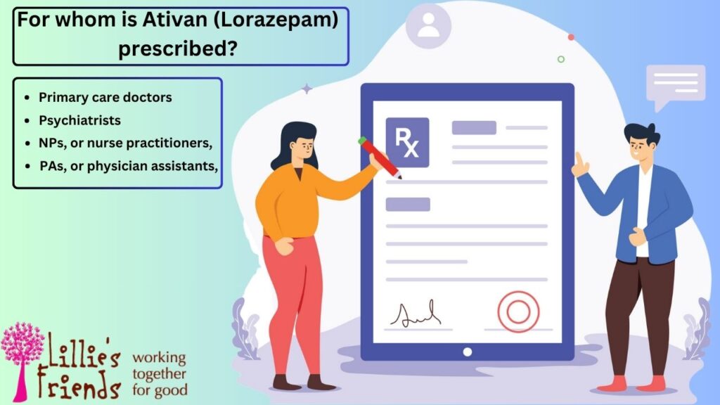 For whom Ativan (Lorazepam) prescribed