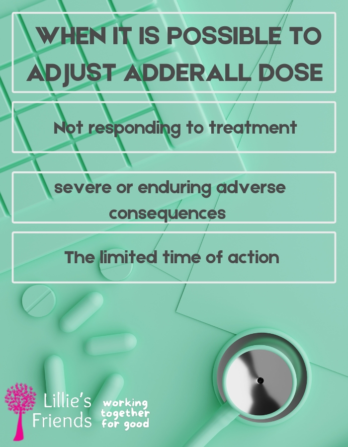 WHEN IT IS POSSIBLE TO ADJUST ADDERALL DOSE  | Lillie's Friends